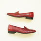 Crimson Woven Loafers 7