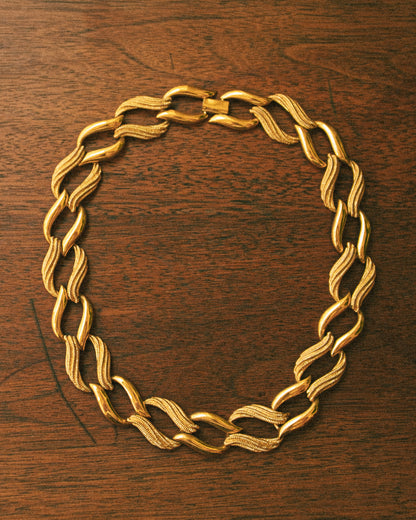 Textured Link Necklace