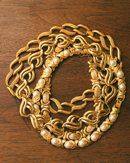 Textured Link Necklace