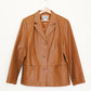 Caramel Leather Blazer
