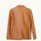 Caramel Leather Blazer