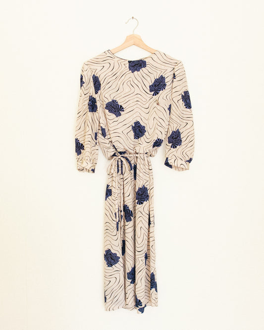 Calligraphic Swirl Dress