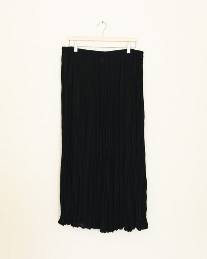 Sheer Crinkle Midi Skirt