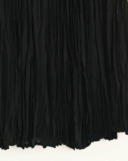 Sheer Crinkle Midi Skirt