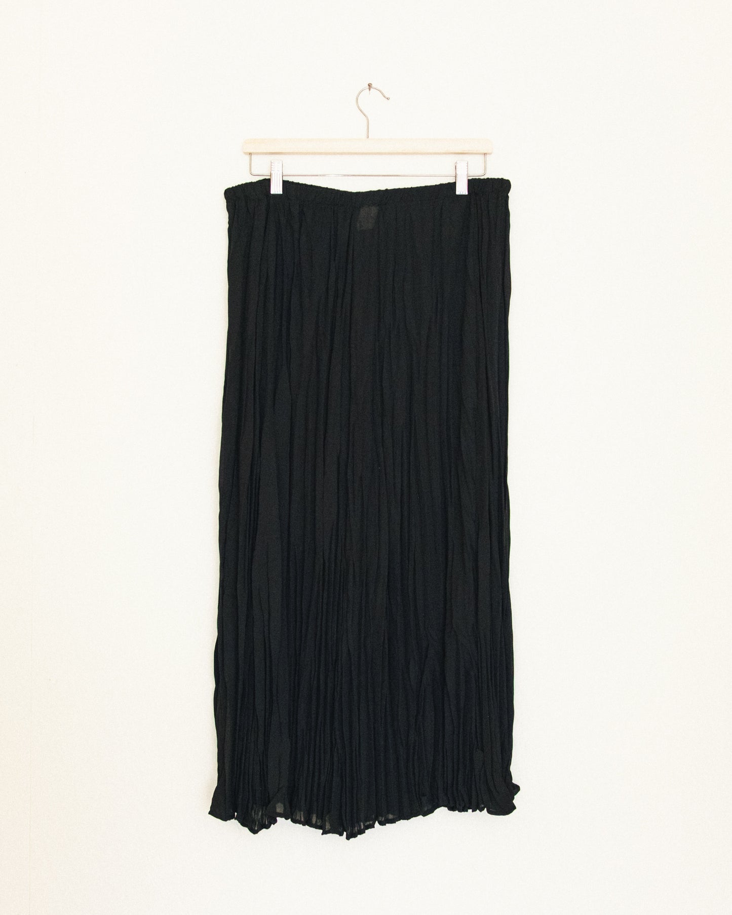 Sheer Crinkle Midi Skirt