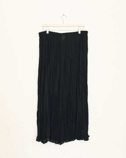 Sheer Crinkle Midi Skirt