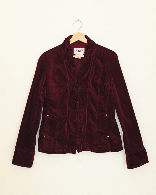 Velvet Ruffle Jacket