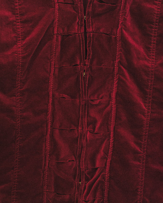 Velvet Ruffle Jacket