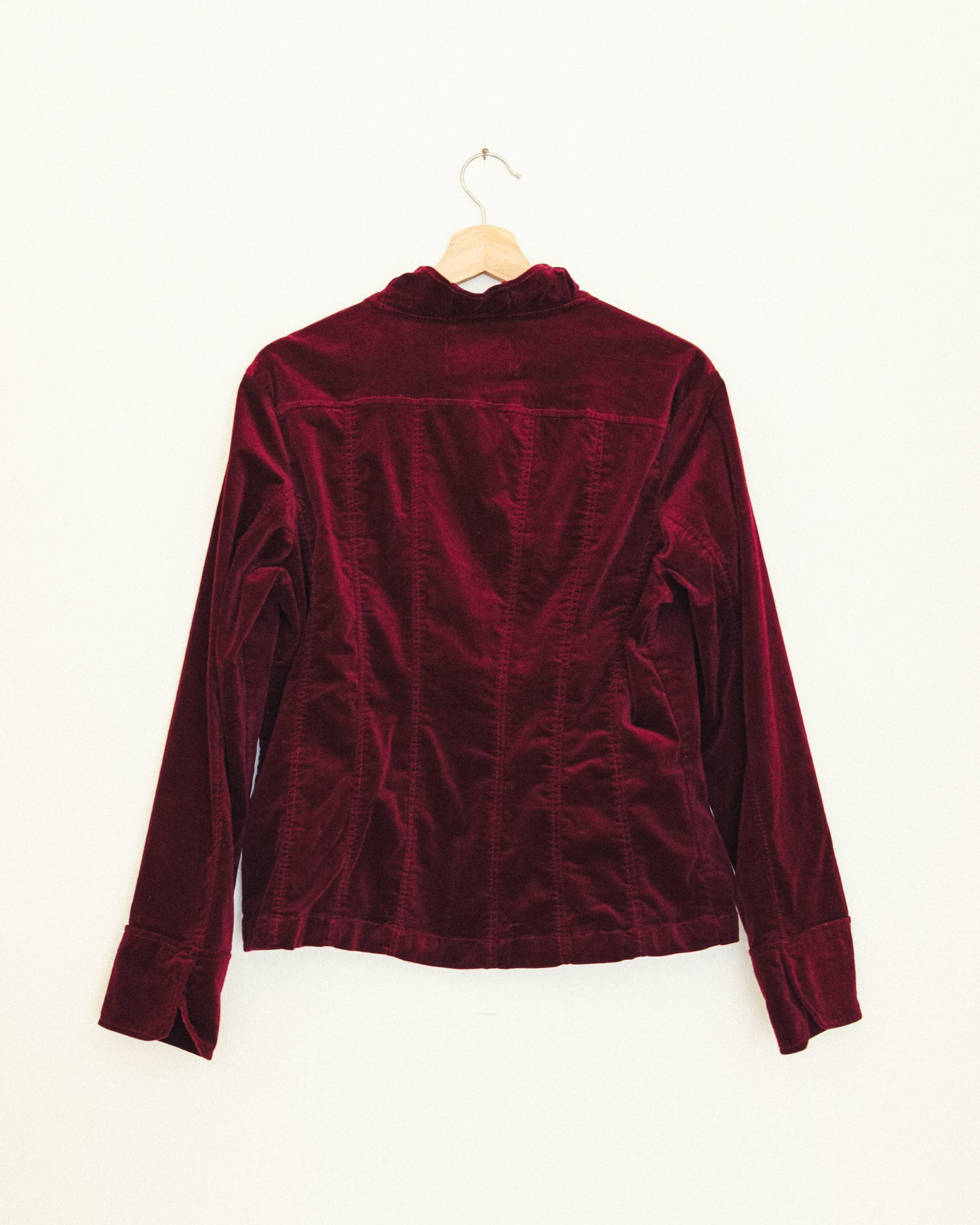 Velvet Ruffle Jacket