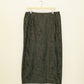 Olive Python Midi Skirt