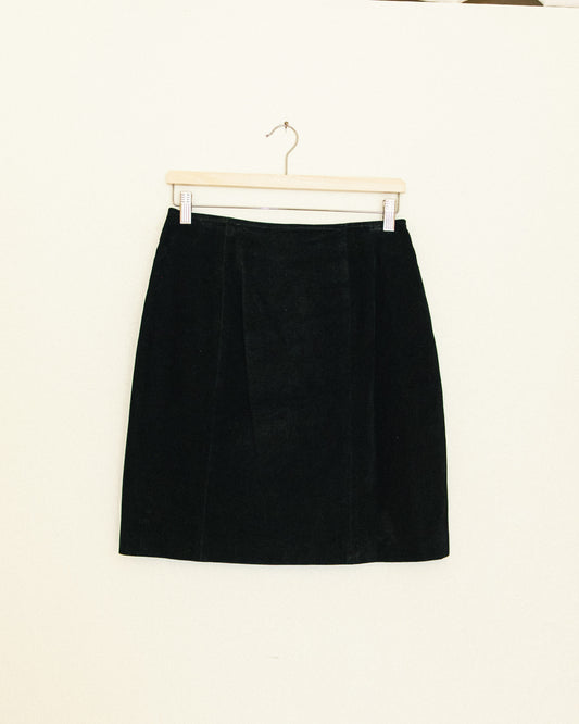Noir Suede Skirt