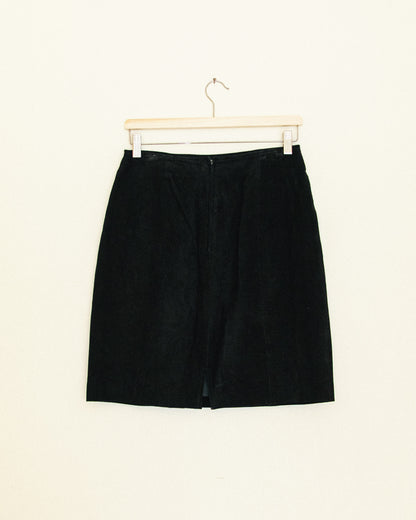 Noir Suede Skirt