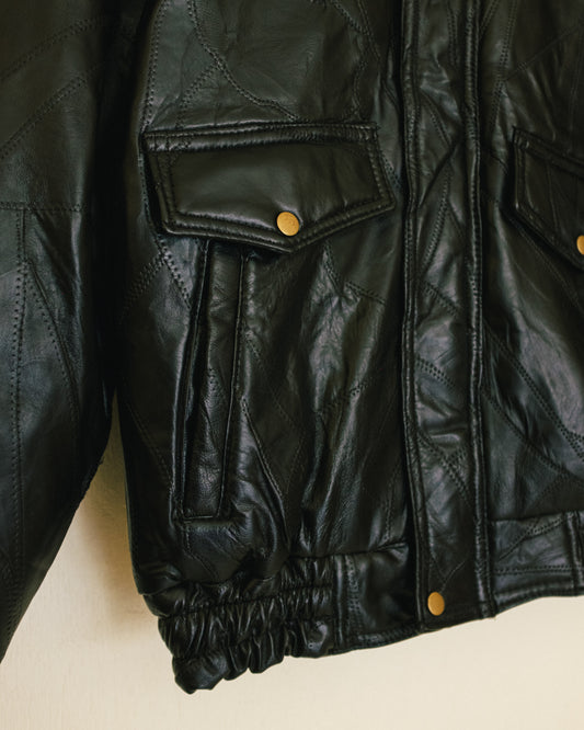 Patchwork Bomber Jacket