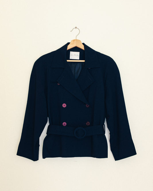 Navy Trench Jacket