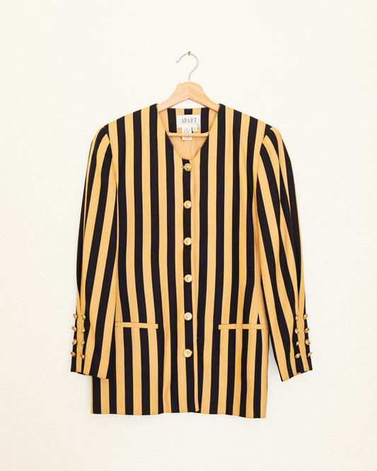 Tan Striped Jacket