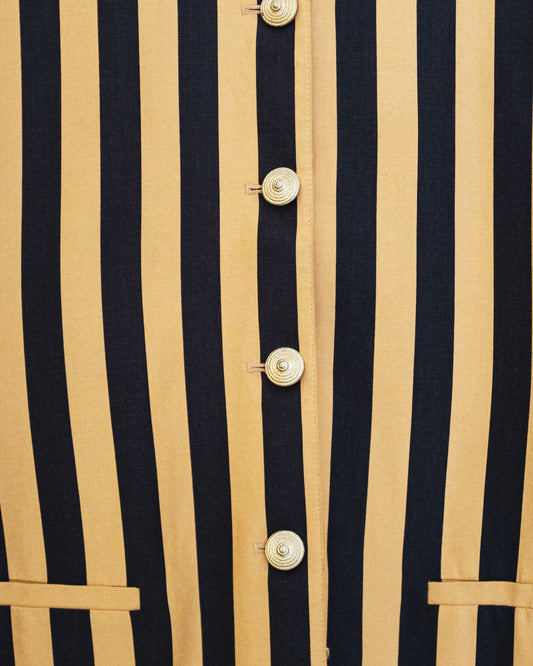 Tan Striped Jacket