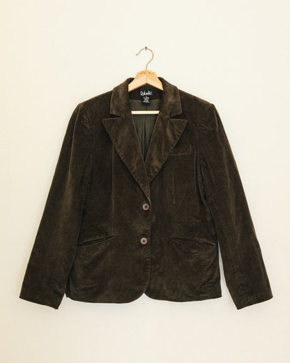 Olive Corduroy Blazer