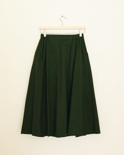 Contrast Trim Pocket Skirt