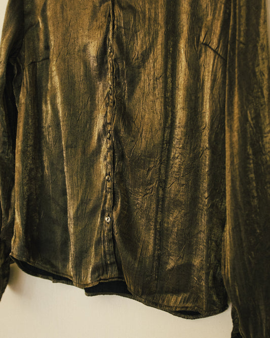 Metallic Olive Shirt