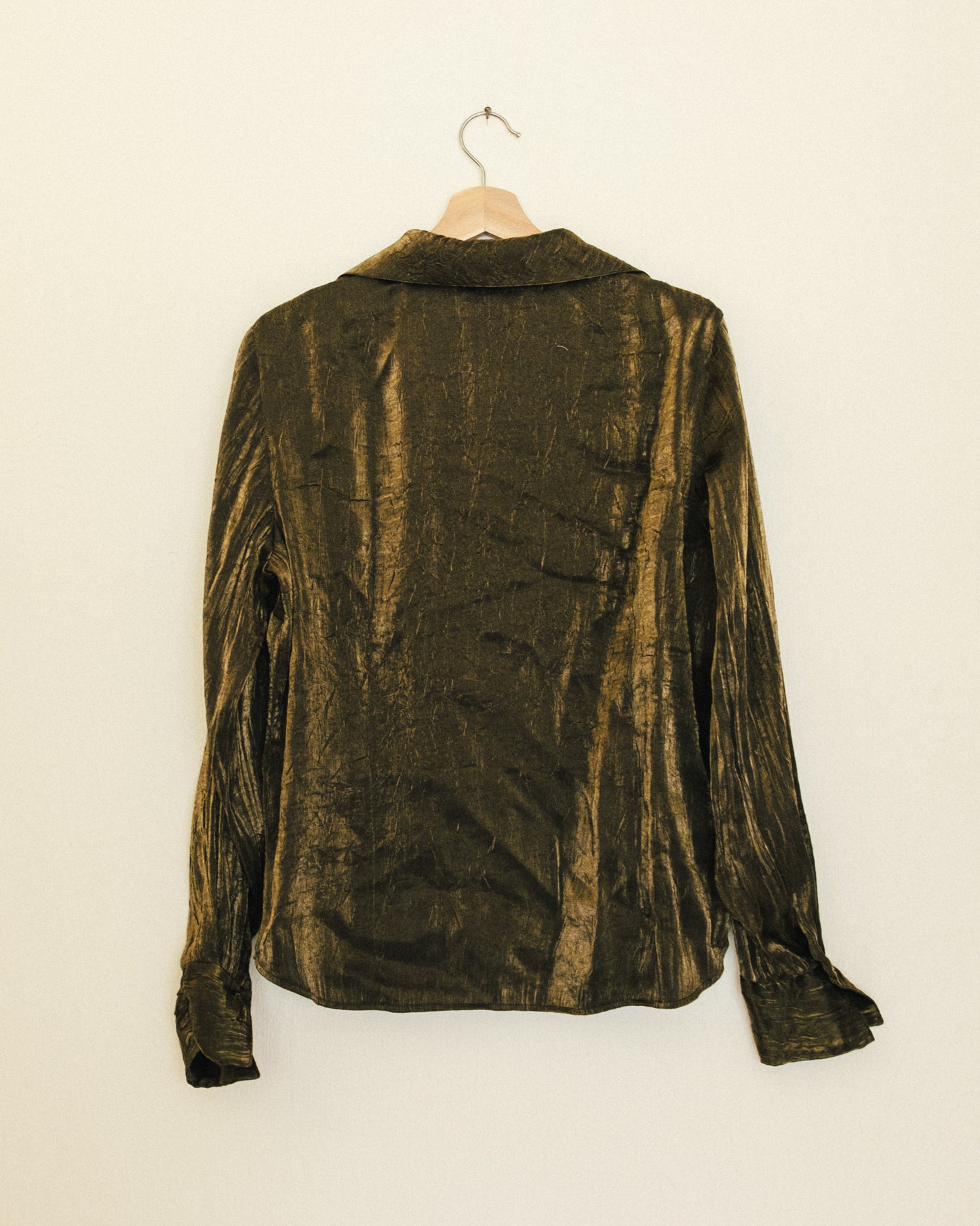 Metallic Olive Shirt