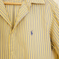 Boyfriend Button Up - Yellow + Blue Stripe