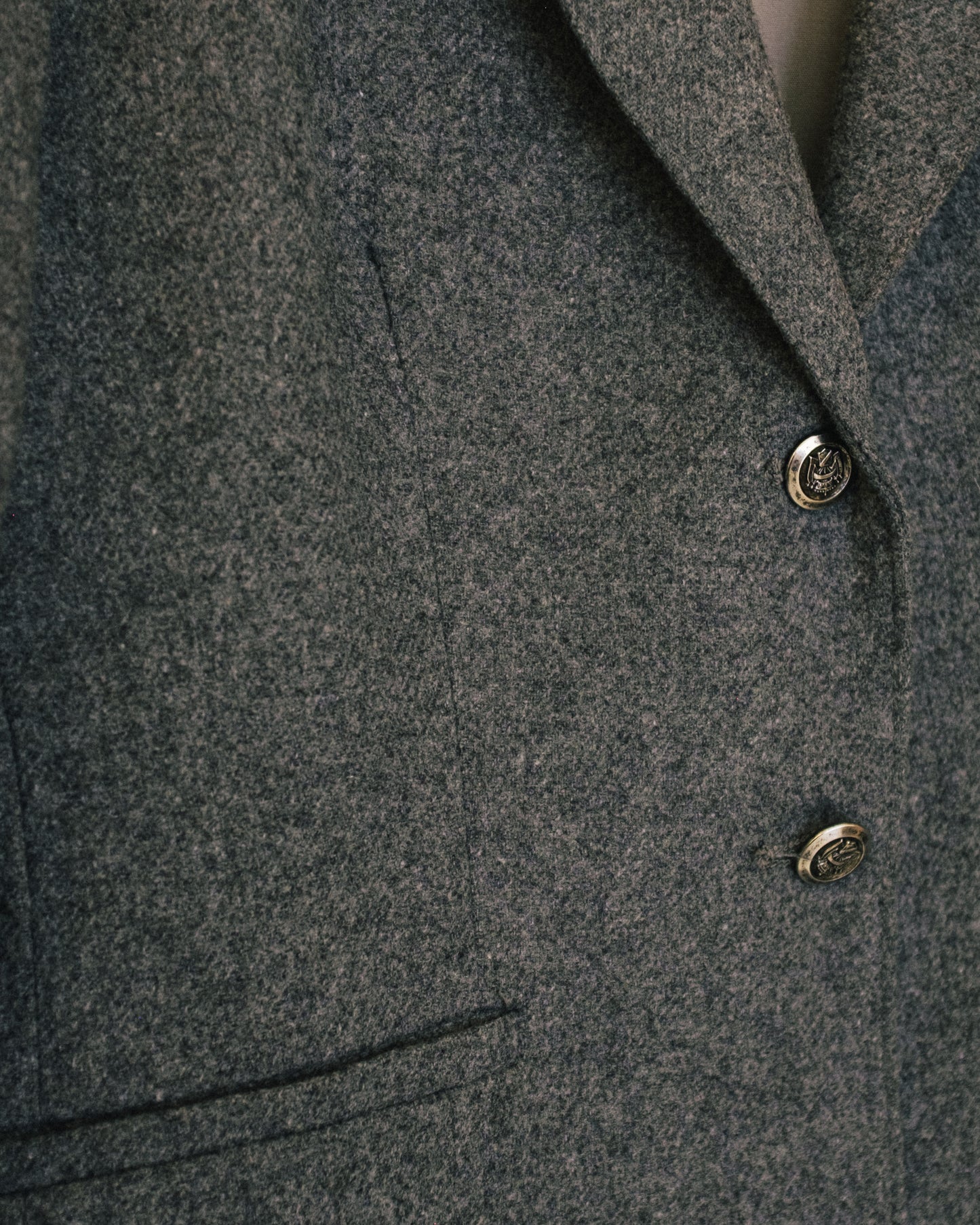 Grey Wool Blazer