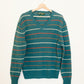 Retro Stripe Wool Sweater