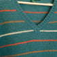 Retro Stripe Wool Sweater
