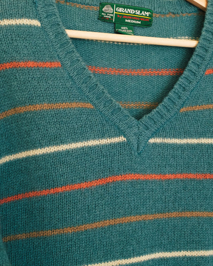 Retro Stripe Wool Sweater
