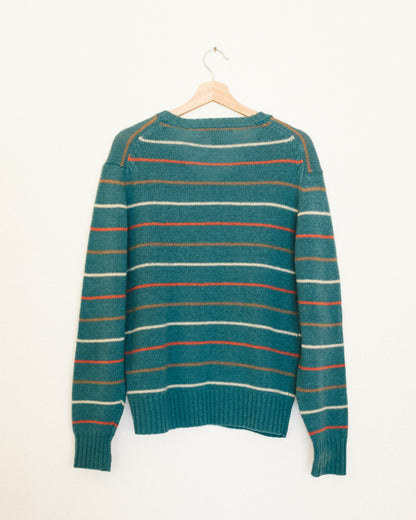 Retro Stripe Wool Sweater