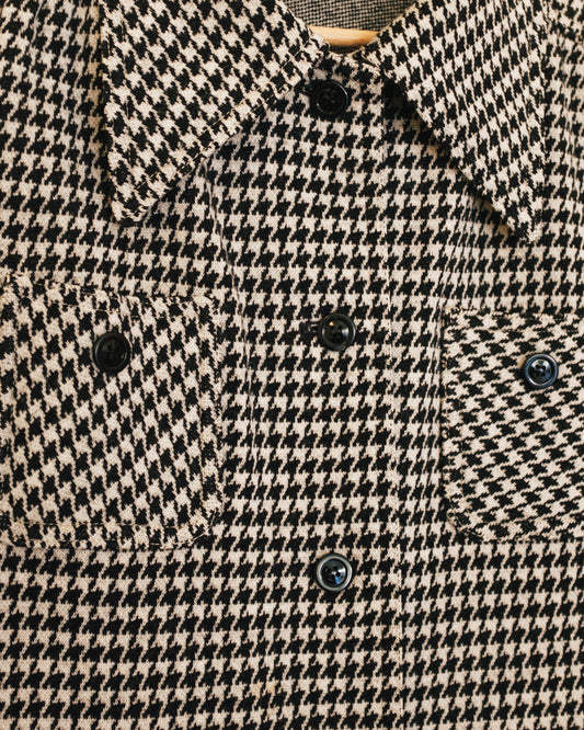 70's Houndstooth Shirt Jacket