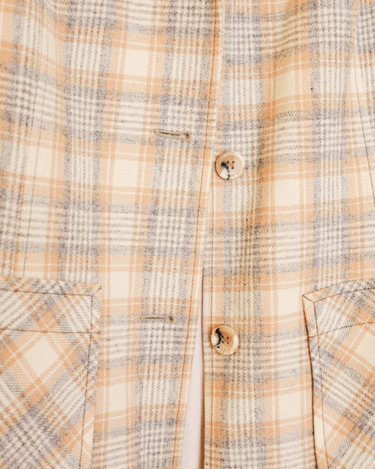 70's Oat Plaid Jacket