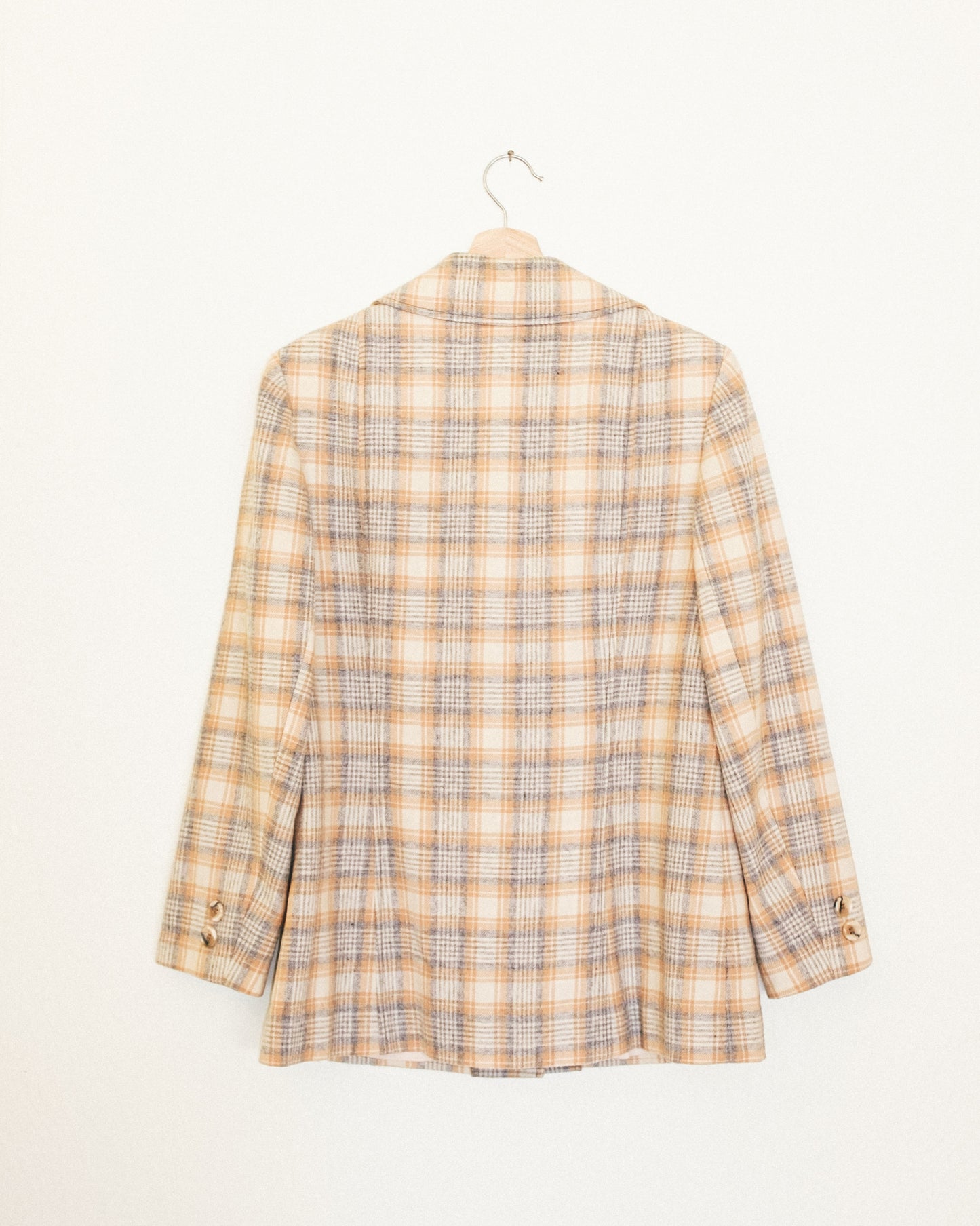 70's Oat Plaid Jacket