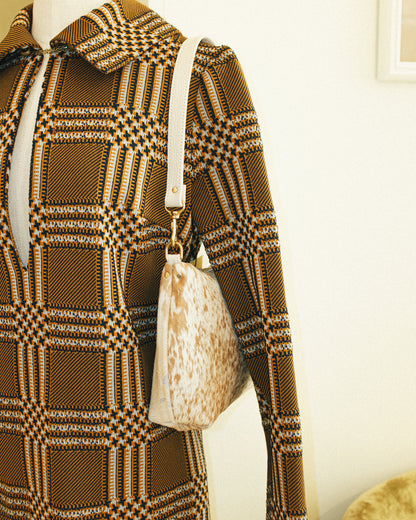 Good Fortune Bag in Chestnut Calf Hair