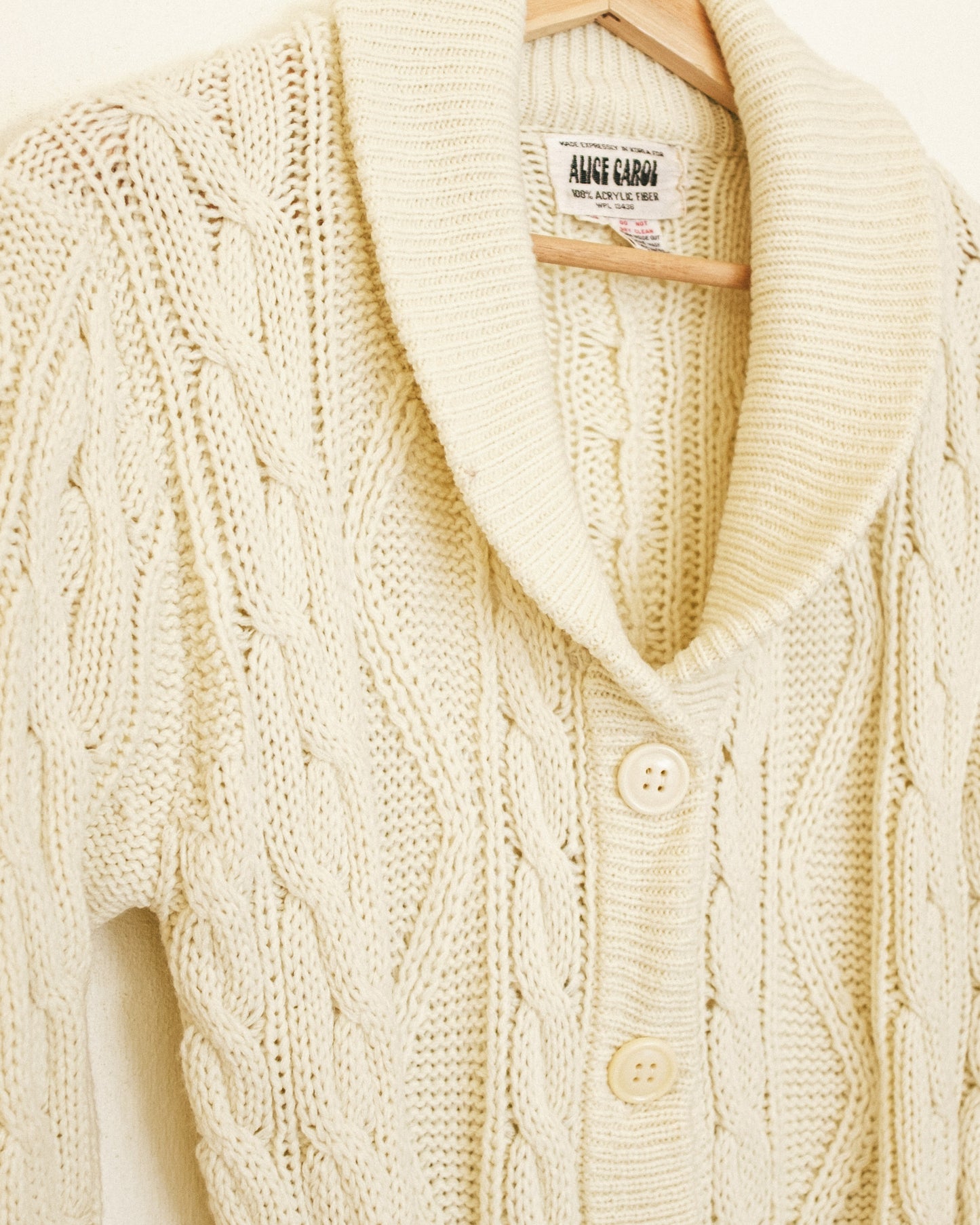 Ivory Shawl Cardigan