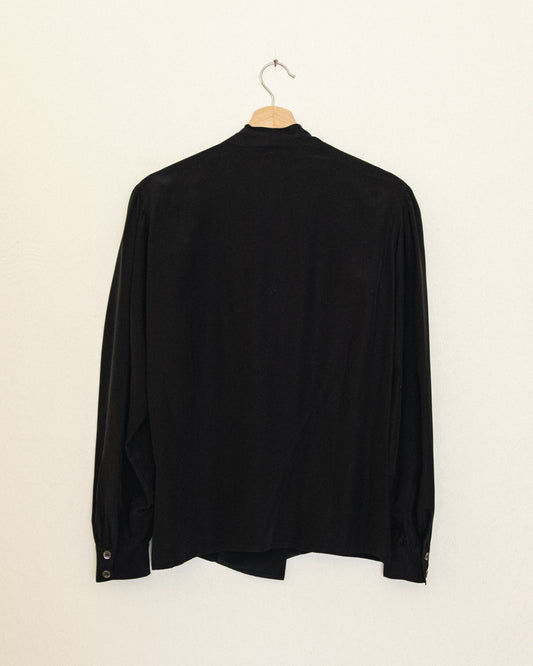 Silk Wrap Blouse