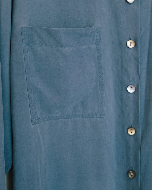Slate Silk Shirt
