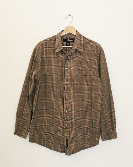 Checked Boyfriend Button Up