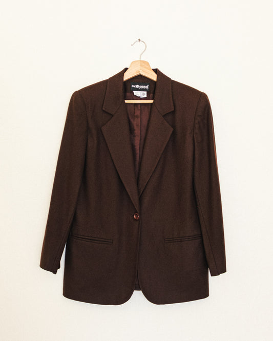 Espresso Wool Blazer