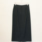 Charcoal Pin Stripe Midi Skirt