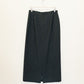 Charcoal Pin Stripe Midi Skirt