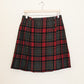 Grey Plaid Mini Skirt