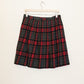 Grey Plaid Mini Skirt