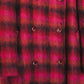 Berry Plaid Mohair Coat