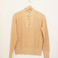 Faded Gold Henley Sweater