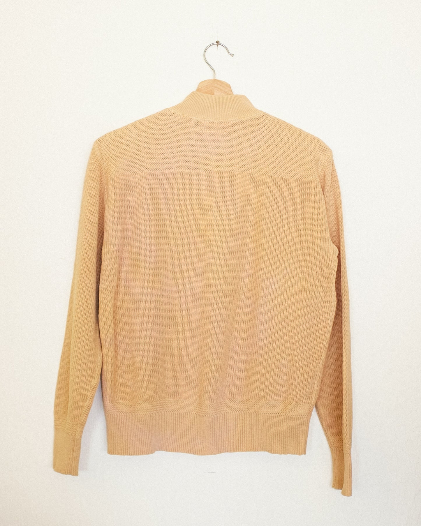 Faded Gold Henley Sweater