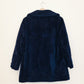 Navy Teddy Coat