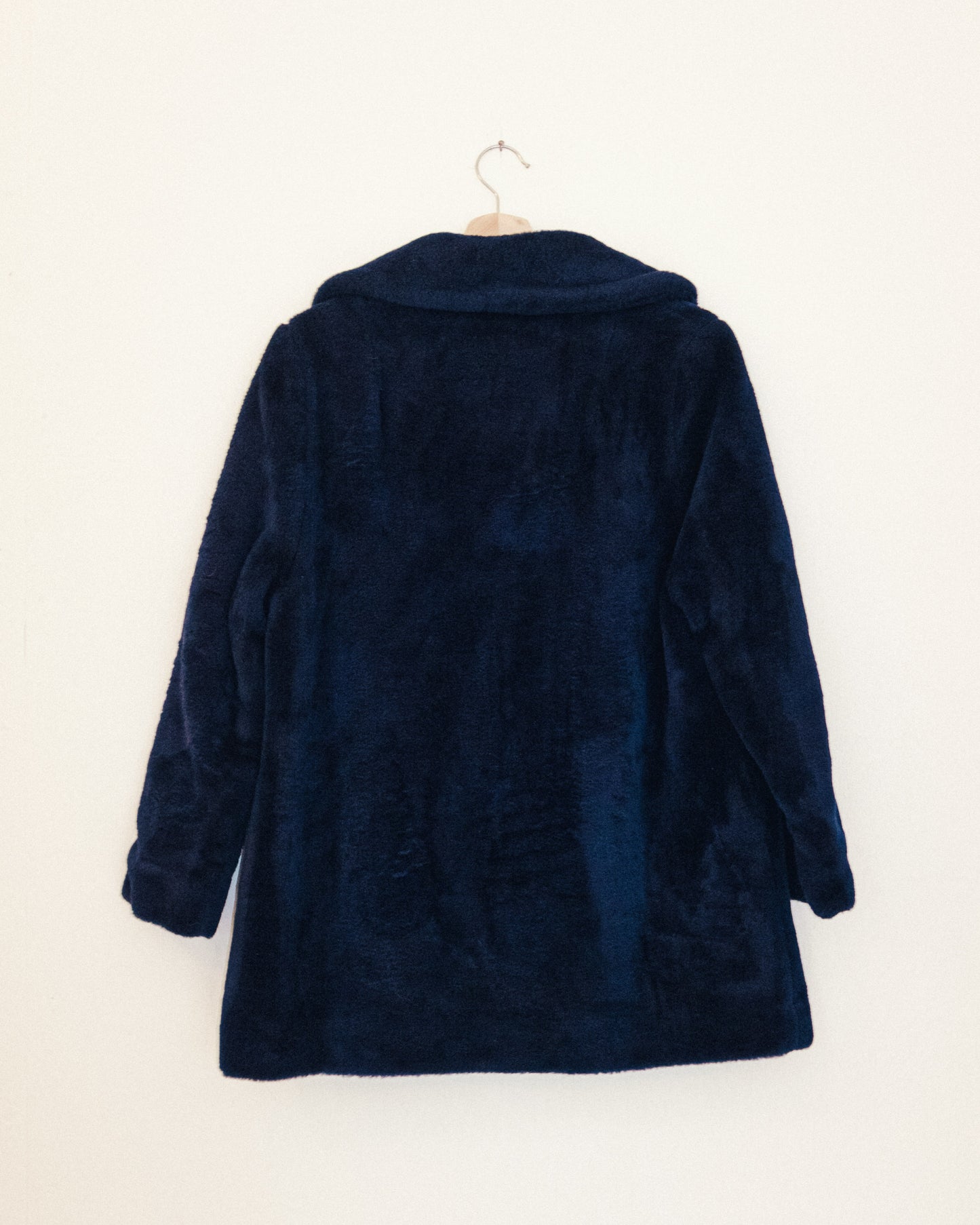 Navy Teddy Coat