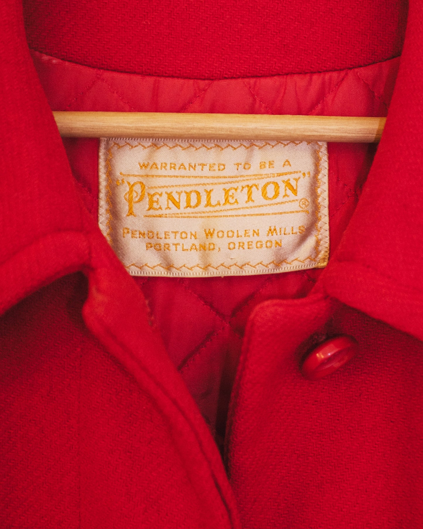 Red Pendleton Coat
