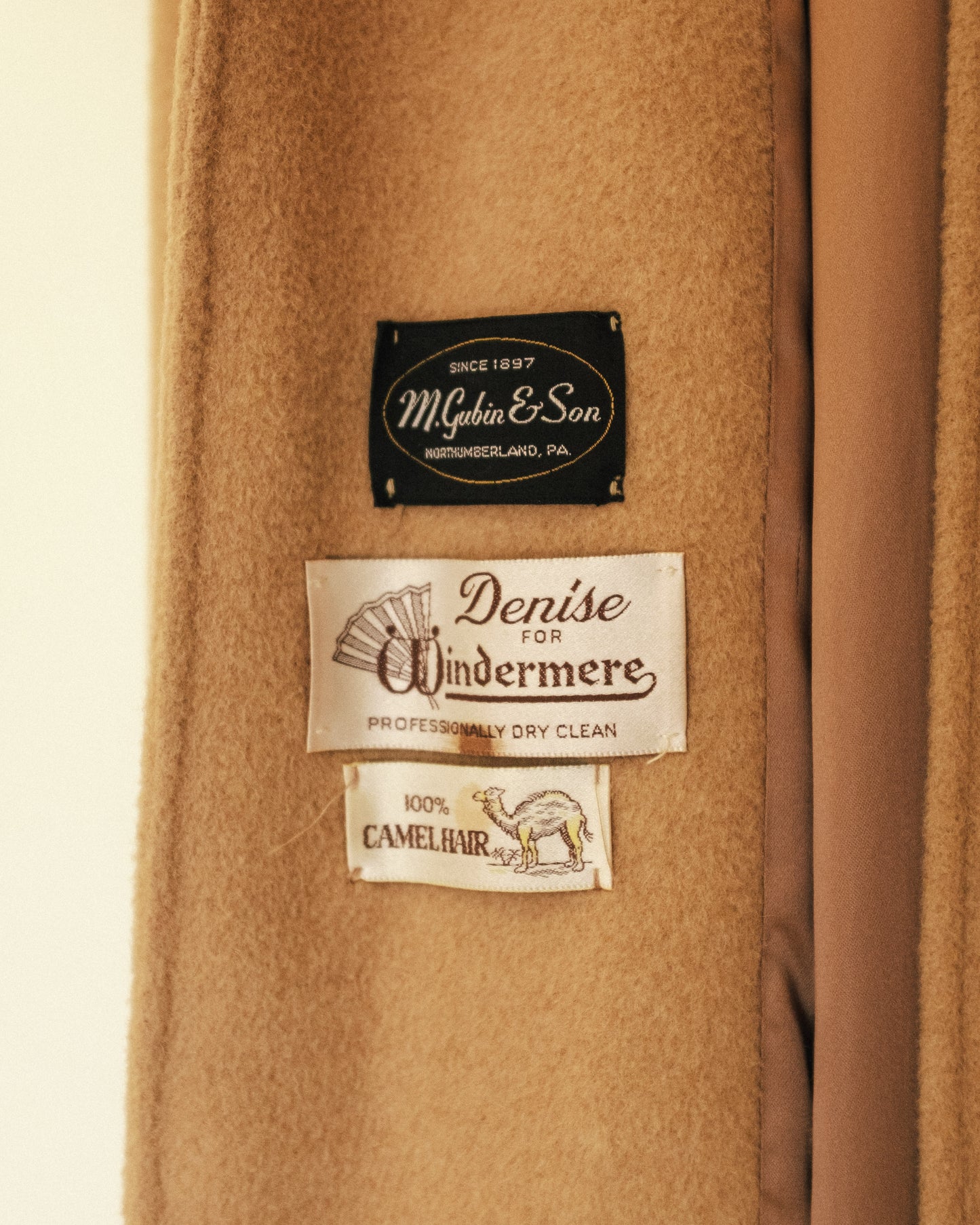 Camel Hair Belted Long Coat